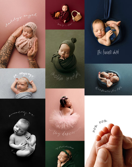 Newborn Sayings - Photoshop Brushes