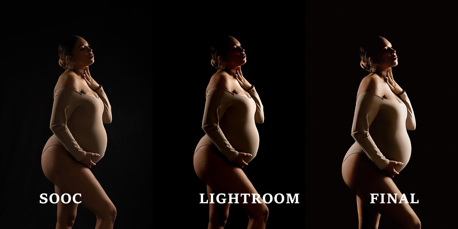 Maternity Lighting Guide - Black Rim Light