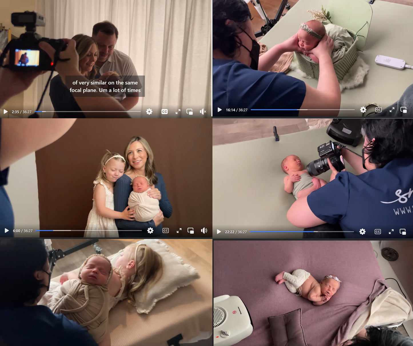 Family Newborn Session Workflow