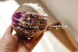 Velvet purple gems headband