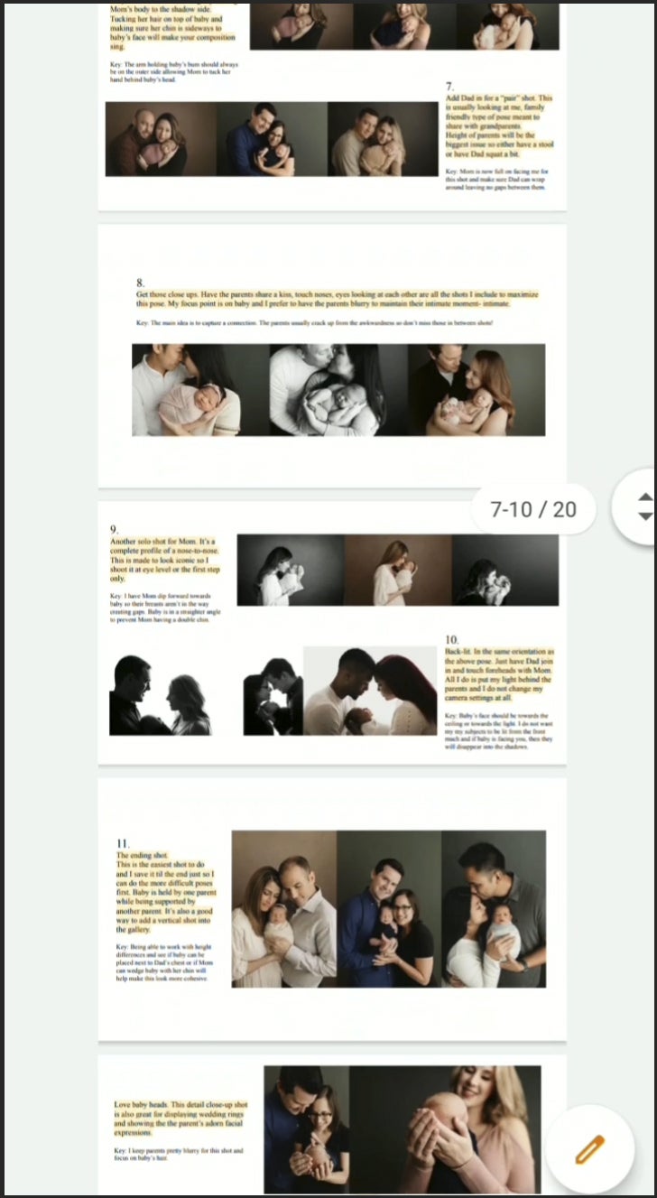 Parent Posing Guide